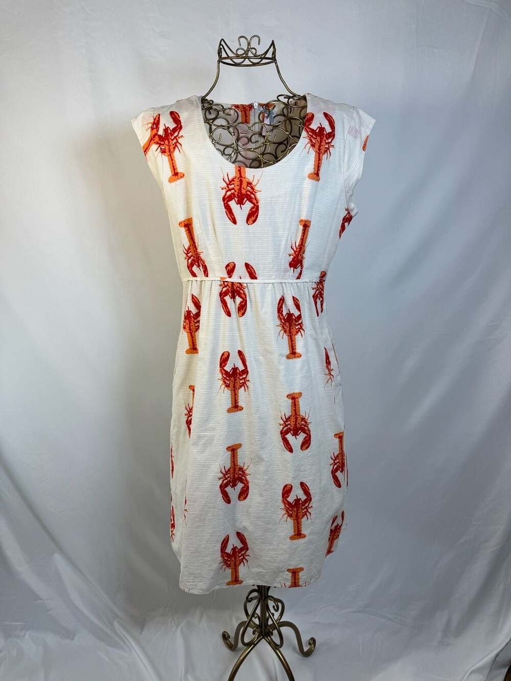 DOWNEAST Lobster Sleeved Dress Style Short Sleeve Size XL - Picture 2 of 3